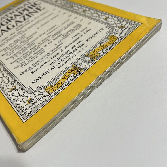 Vintage National Geographic Magazine June 1956 Alaska Trieste Sailfish Cyprus - Picture 5 of 7